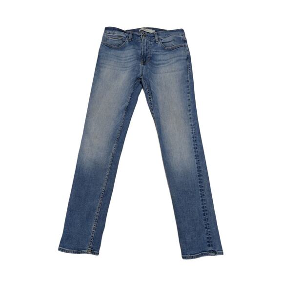 Hudson Axl Skinny Jeans Mar Vista Light Wash Extra Slim Mens 34 Denim Pants Blue